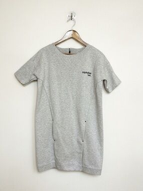 Triple Five Soul NYC Athleisure Sweatshirt Dress - Gray - Size L